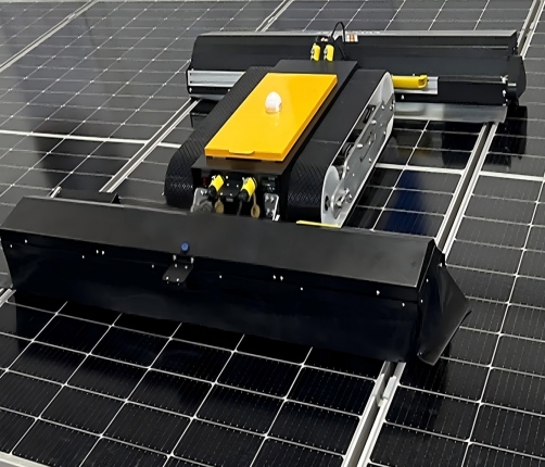 smart solar panel cleaning robot