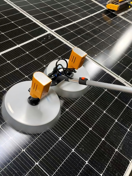 dual motors to drive the counter-rotating brush heads