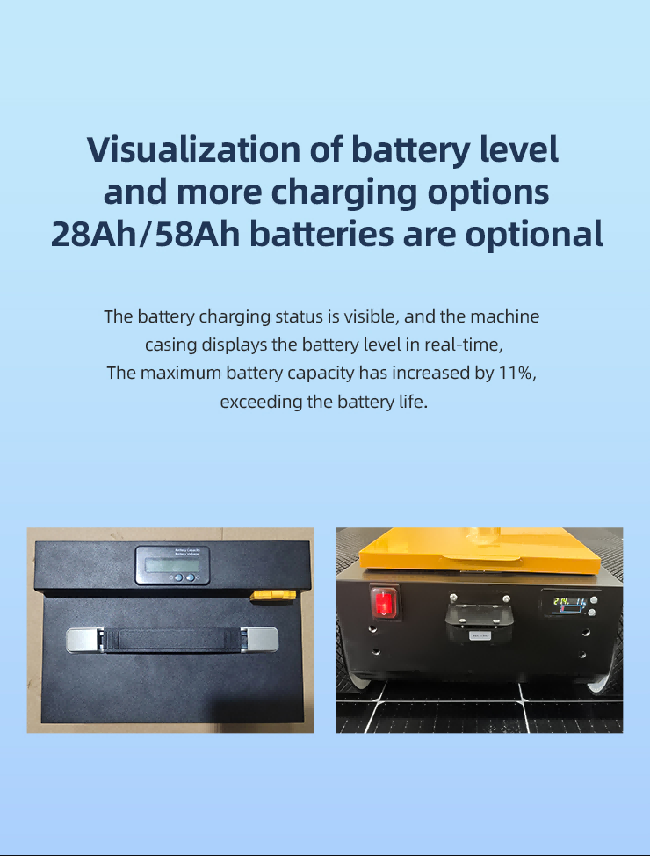 portable automatic photovoltaic robot machine for solar panel washing