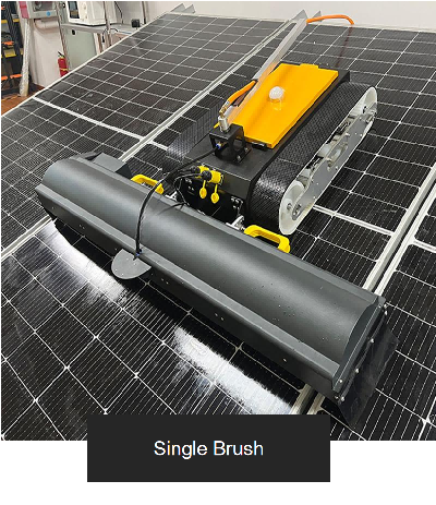 Smart Crawler Type Single Brush Solar Panel Cleaning Machine