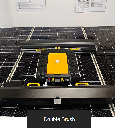 Smart Crawler Type Double Brushes Solar Panel Cleaning Machine