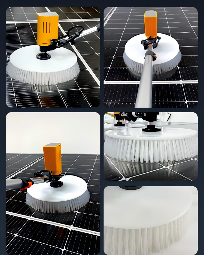 Single-Head Handheld Photovoltaic Panel Cleaning Brush – High-Demand Solar Cleaning Tool single head handheld photovoltaic panel cleaning brush – high demand solar cleaning tool