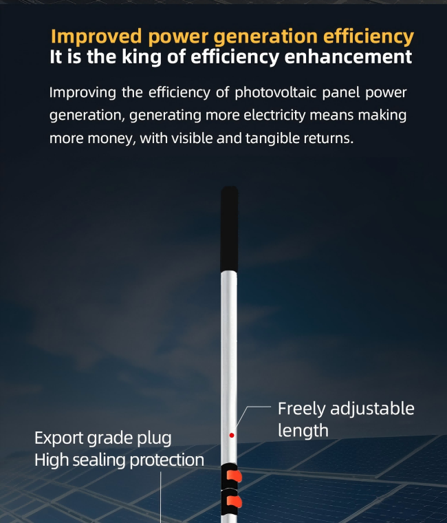 Single-Head Handheld Photovoltaic Panel Cleaning Brush – High-Demand Solar Cleaning Tool single head handheld photovoltaic panel cleaning brush – high demand solar cleaning tool