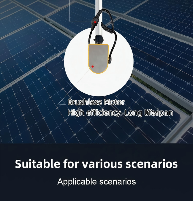Single-Head Handheld Photovoltaic Panel Cleaning Brush – High-Demand Solar Cleaning Tool single head handheld photovoltaic panel cleaning brush – high demand solar cleaning tool